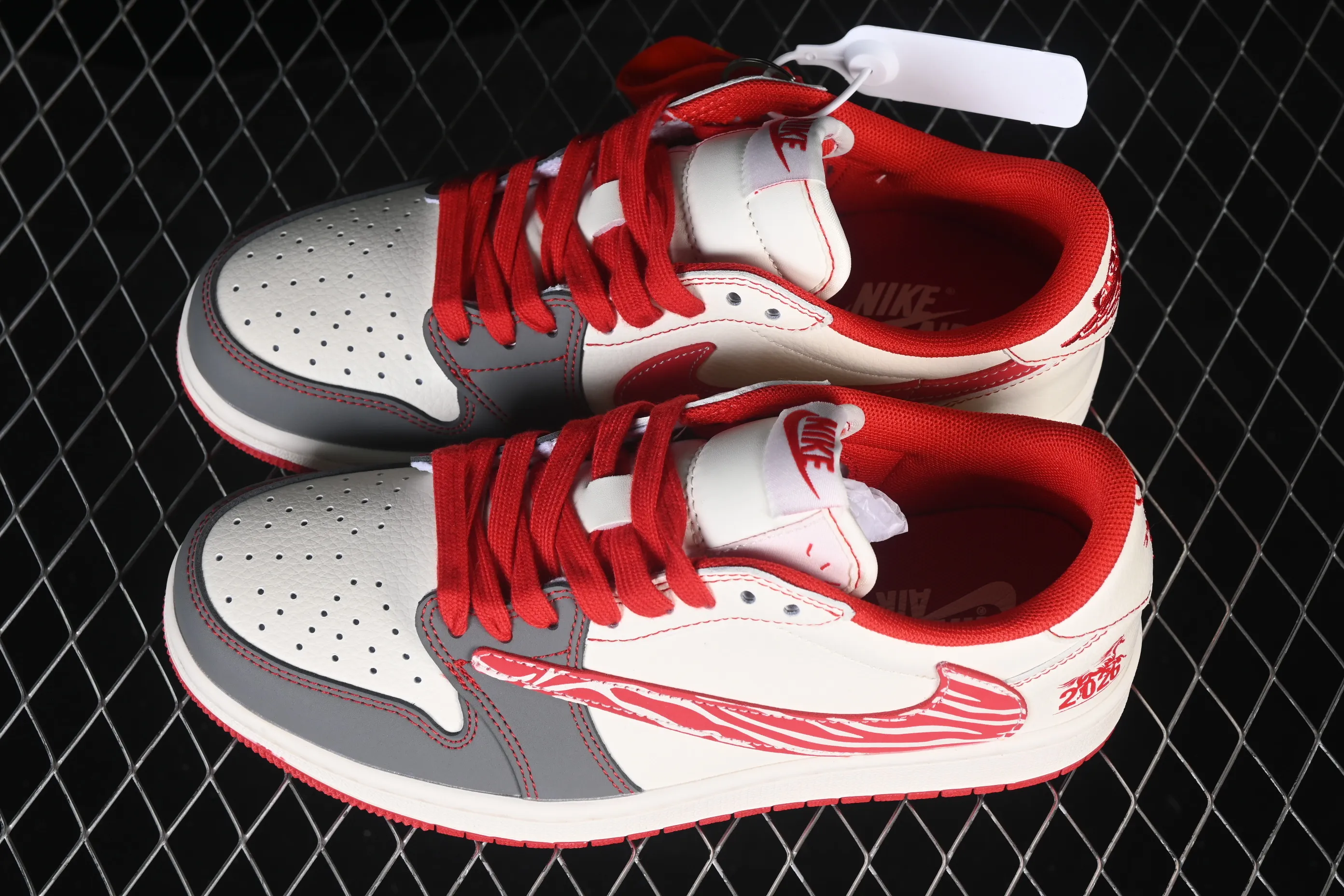 All categories Air Jordan Jordan series basketball shoes Air Jordan 1 Low High-end customized low-top sneakers Air Jordan 1 Low AJ1 Joe 1 Year of the Horse limited edition Zebra tide pattern High-end customized low-top retro basketball shoes DX5688-004